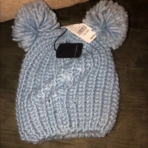 Soft knit winter hat and scarf set